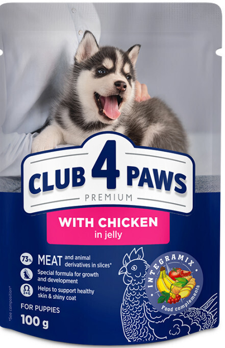 Club 4 Paws Nassfutter fr Welpen in Dose mit Huhn und Fleisch 100gr  12-CFP014 | Skroutz Germany