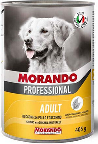 Morando Migliorcane Professional Υγρή Τροφή Σκύλων σε Κονσέρβα με Γαλοπούλα και Κοτόπουλο 405gr