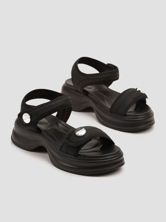Women's Flat Sandals Flatforms Black