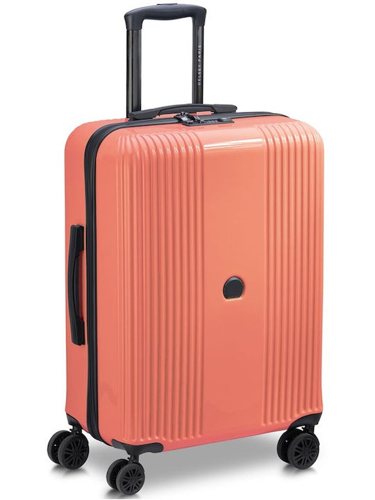 Delsey Ophelie Hartschalenkoffer Coral Maximale Höhe 77cm mit 4 Rädern Set 3 Stück