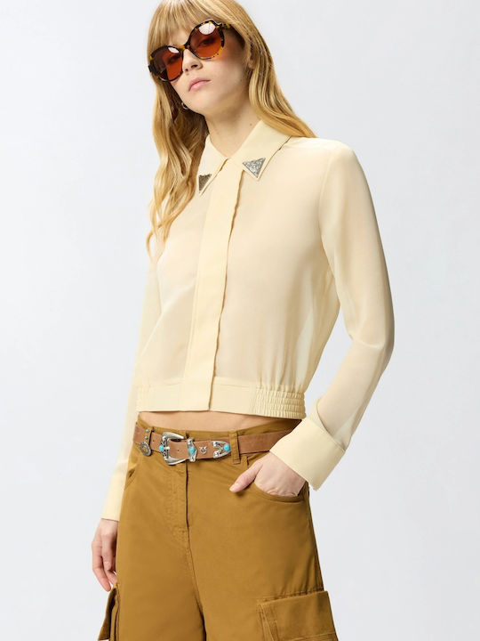 Long Sleeve Women's Shirt Yellow