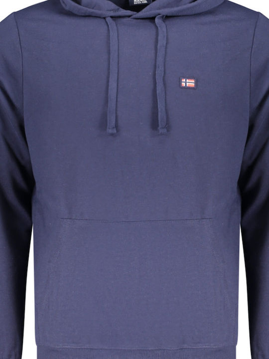 Herren Sweatshirt Mit Kapuze Blau