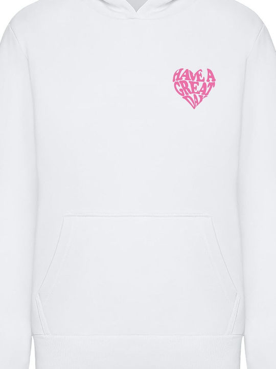 Sweatshirt Mit Kapuze Weiß