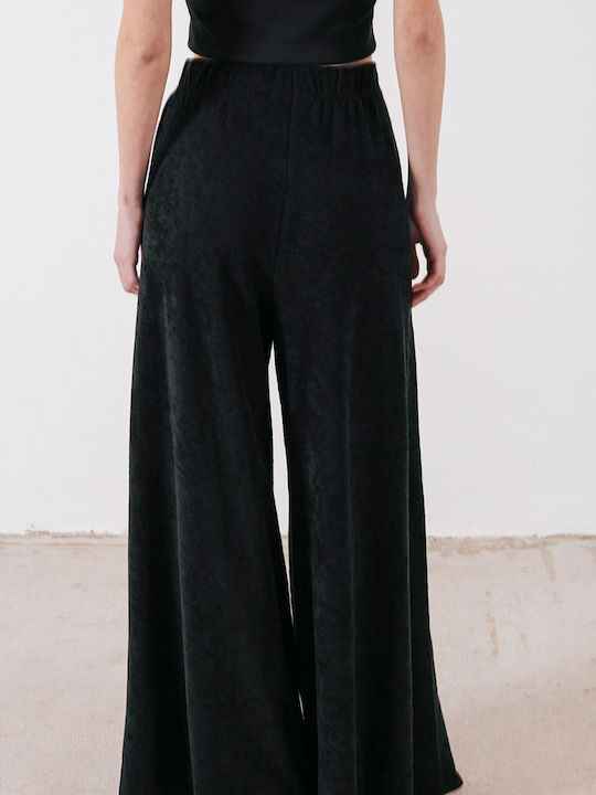 Damen Baumwoll-Set Pantaloons mit Gummiband Schwarz