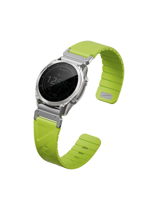 Uniq Fluo X Smart-fit Tragbare Bänder Garmin 26 mm Limette