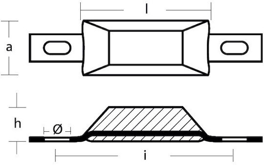 Анод Гастра Лента Ламели L127mm