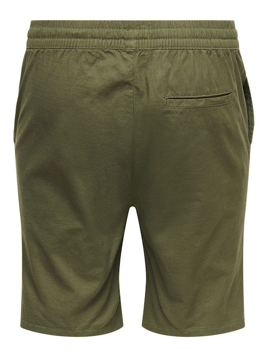 Herren Shorts Olive