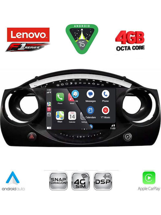 Lenovo Lenovo Auto-Audiosystem für Mini Cooper 2000-2006 mit Touchscreen 9 Zoll Bluetooth USB WiFi GPS Apple CarPlay Android Auto