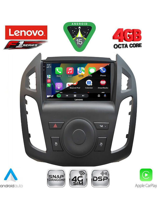 Lenovo Car Audio System for Ford Transit Connect 2013-2018 (Bluetooth/USB/WiFi/GPS/Apple CarPlay/Android Auto) with 9" Touch Screen