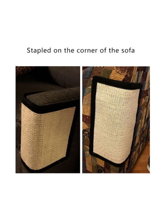 Animal Scratching Post Floor Mats Beige 50x40cm