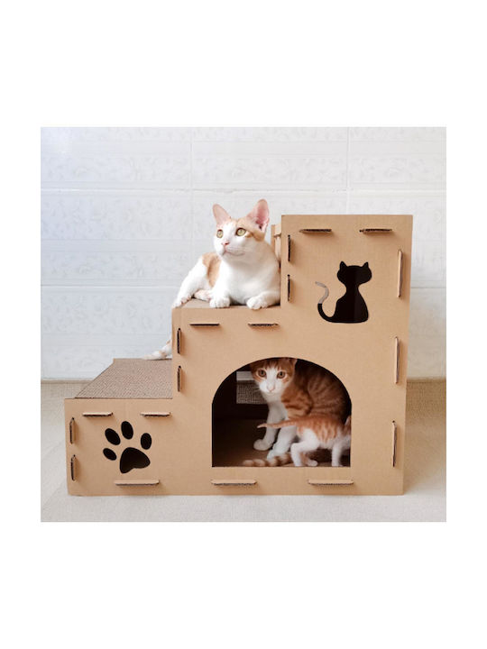 Animal Scratching Post Brown 63x42x52cm