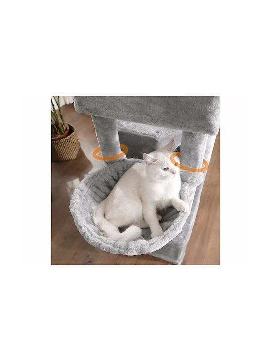 Animal Scratching Post Cat Trees Gray 5 levels 56x40x165cm