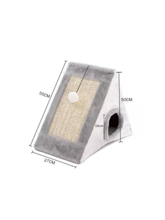 Animal Scratching Post Cat Trees Gray 50x25x50cm 25.08.15691