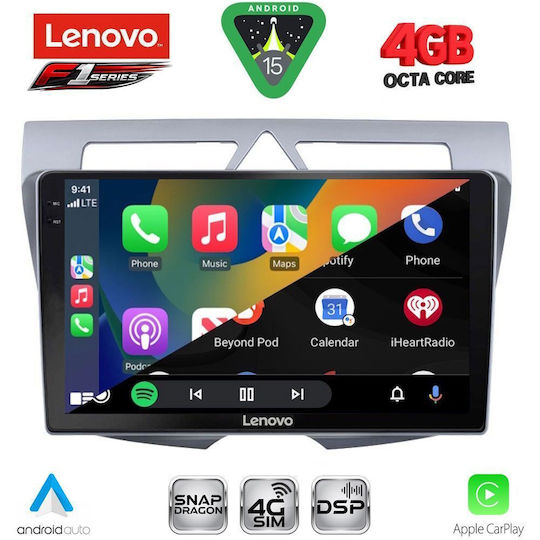 Lenovo Ηχοσύστημα Αυτοκινήτου για Kia Picanto 2008-2011 (Bluetooth/USB/WiFi/GPS/Apple-Carplay/Android-Auto) με Οθόνη Αφής 9"