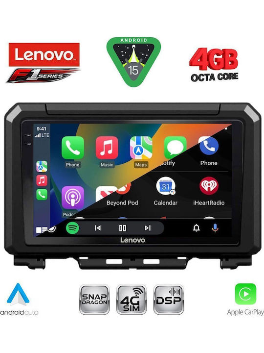 Lenovo Car Audio System for Suzuki Jimny 2017 Bluetooth USB WiFi GPS Apple CarPlay Android Auto with 9" Touch Screen