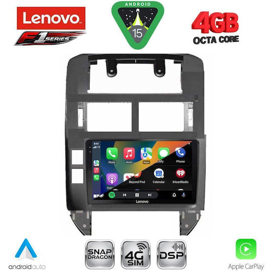 Lenovo Car Audio System for Volkswagen Polo 2002-2009 Bluetooth USB WiFi GPS Apple CarPlay Android Auto with 9" Touch Screen