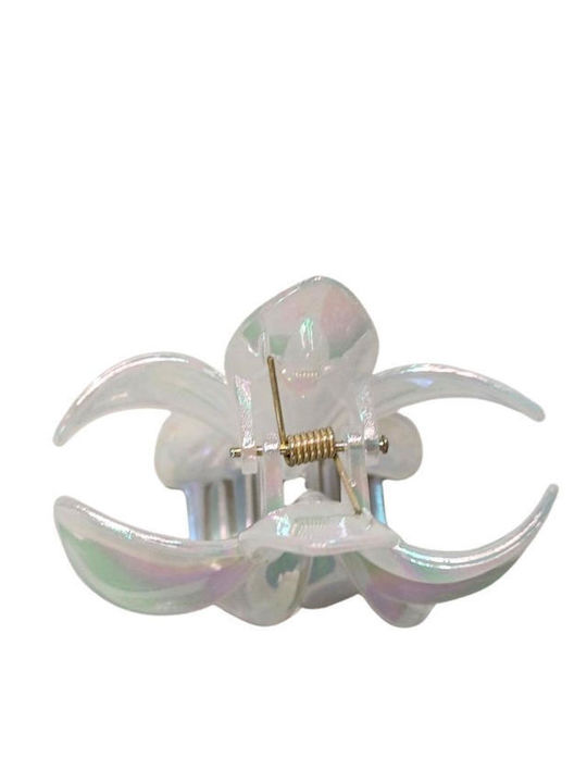 Kids Hair Clasp Flower In White Colour