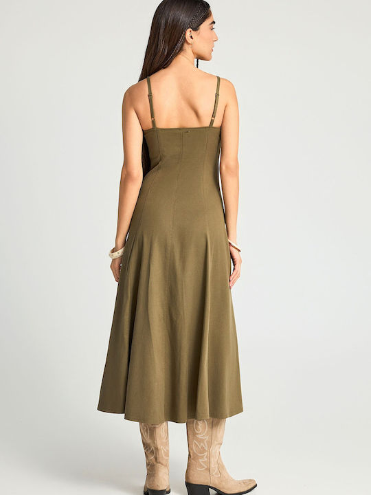 Funky Buddha Rochie All Day Kaki