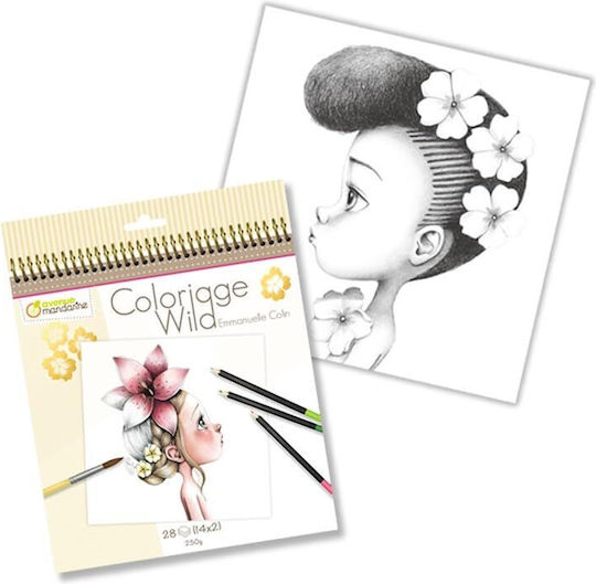 Блок за проследяване/полиграф Emmanuelle Colin - Colouring Book Wild 1 GY065O