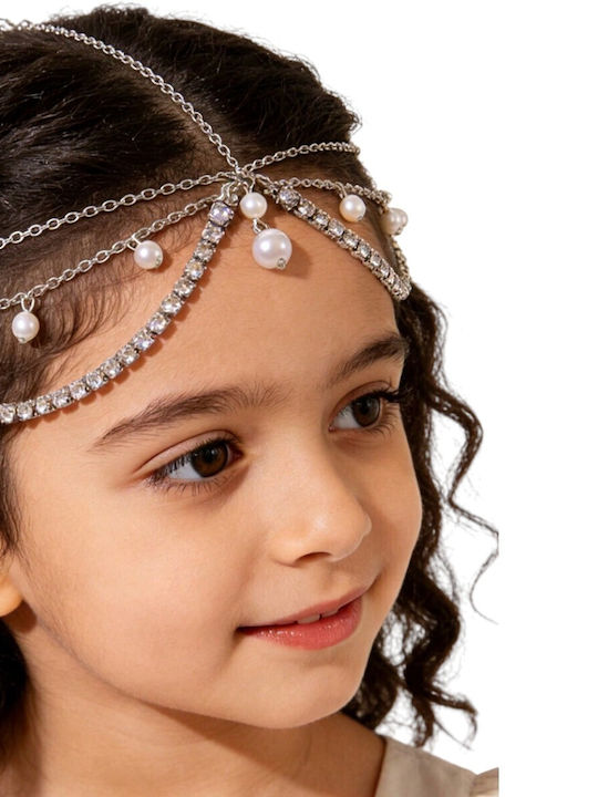 TakTakBaby Kids Hair Ribbon in Silver Color