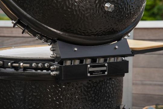 Outdoorchef Keramische Holzkohlegrill Kamado Mit einem Deckel und Thermometer 46x46cm