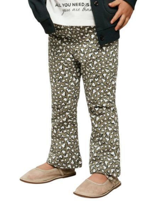 Kinderleggings Lang Khaki