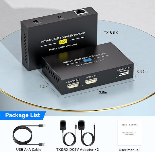 X002FWZCB1 Comutator KVM și de Date cu HDMI Ethernet USB