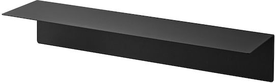 Shelf Wall 50x15.7x9cm Black Velvet-Black Metal Shelf Wall 50x15.7x9cm Black Velvet-Black Metal