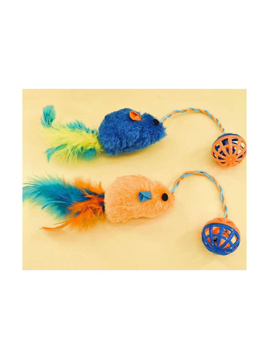 Katzenspielzeug Maus & Ball Verschiedene Designs oder Farben 30x4.5cm