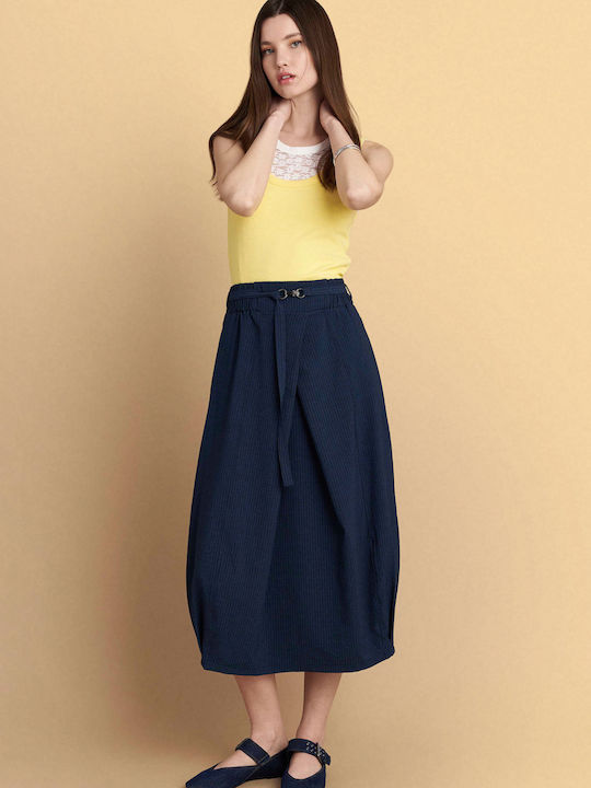 Midi Damenrock Blau