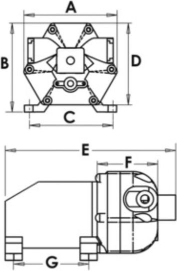 Europump Pressostatic Water Pump 3 Valves 11 L M 2.9 Gallon Min 12 V