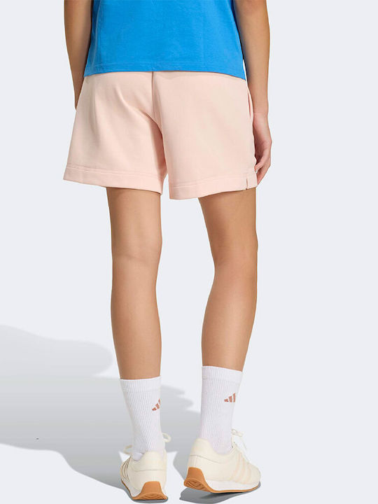 Essentials Linear French Terry Women's Terry Activewear Shorts Pink