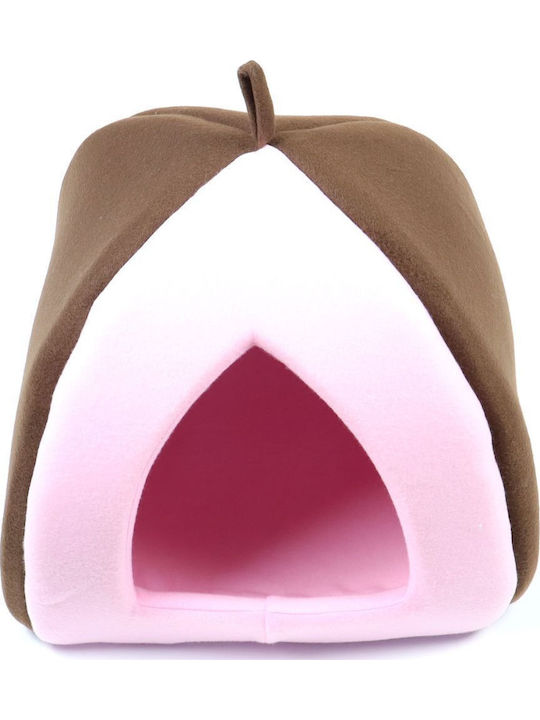 Dog Bed Nest Brown/Pink 38x38cm