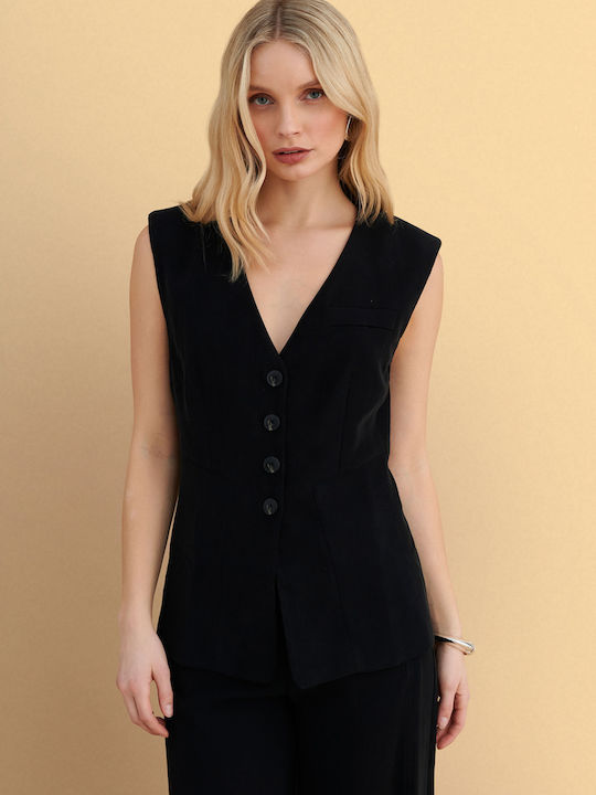 Black Women's Vest