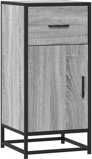 Dulap de Sufragerie de Pardoseală din Lemn și Metal Gri Sonoma 35,5x35x76cm