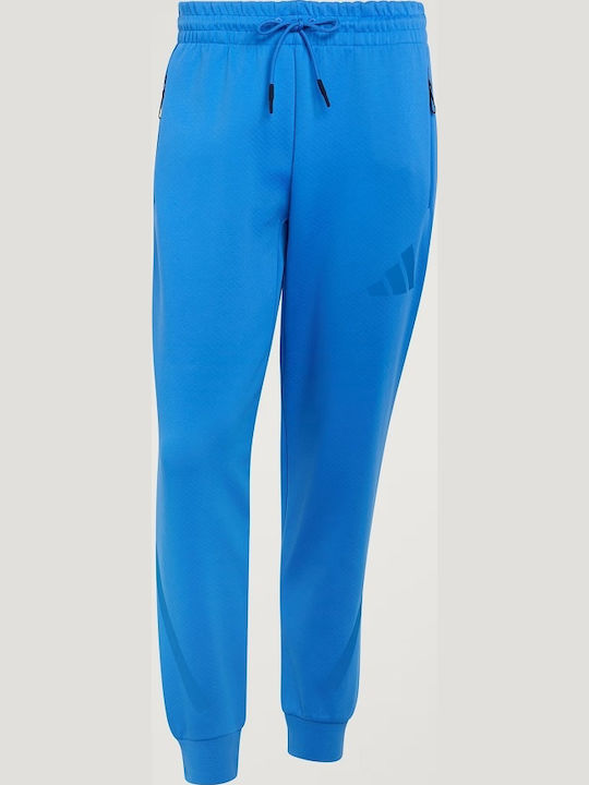 Herren-Sweatpants Fußball Jogginghose Blau