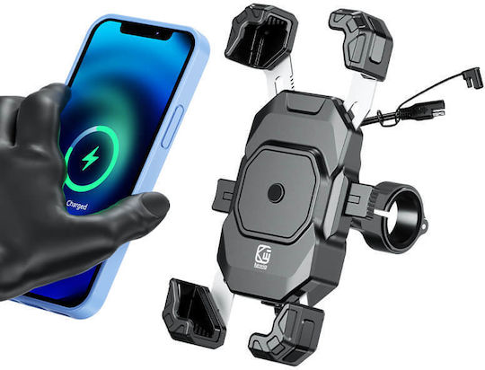Kewig M11g2-a New Gen Aluminum Motorcycle Phone Mount Usb-c Pd 30w & Qi 15w – Ip66 Waterproof