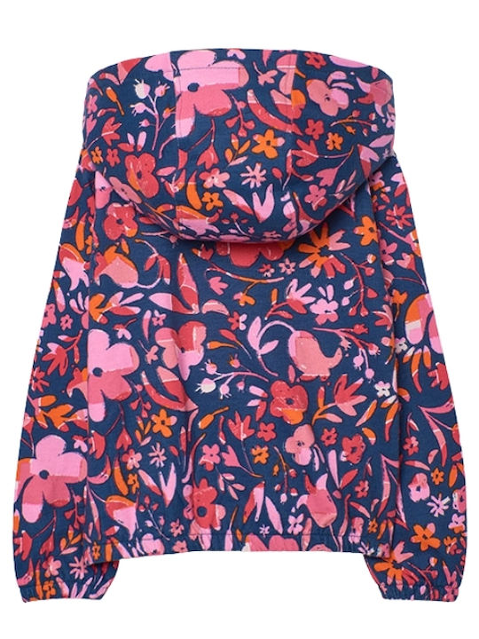 Kinder-Strickjacke Vlies Floral