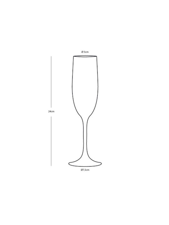 Marine Business Set Brillen Champagner / Weißwein aus Kunststoff in Blauer Farbe Kelch 6Stücke