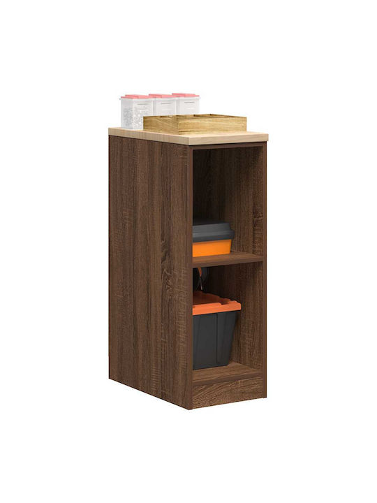 vidaXL Büroaufbewahrungsschrank aus Massivholz Natürlich 30x51x85cm