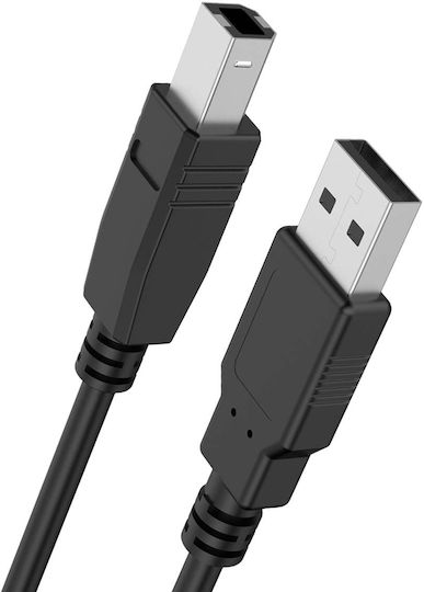 Force Power Usb-B-Stecker Zu Usb-A-Stecker 2.0 Kabel Drucker 1,5m Schwarz