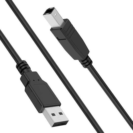 Force Power Usb-B-Stecker Zu Usb-A-Stecker 2.0 Kabel Drucker 1,5m Schwarz