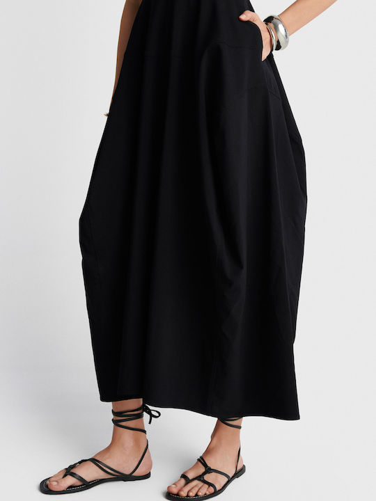Καλοκαιρινό Midi Φόρεμα Black