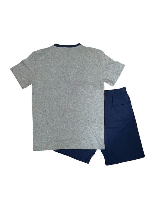 Enrico Coveri Sommer Herrenpyjama Grau