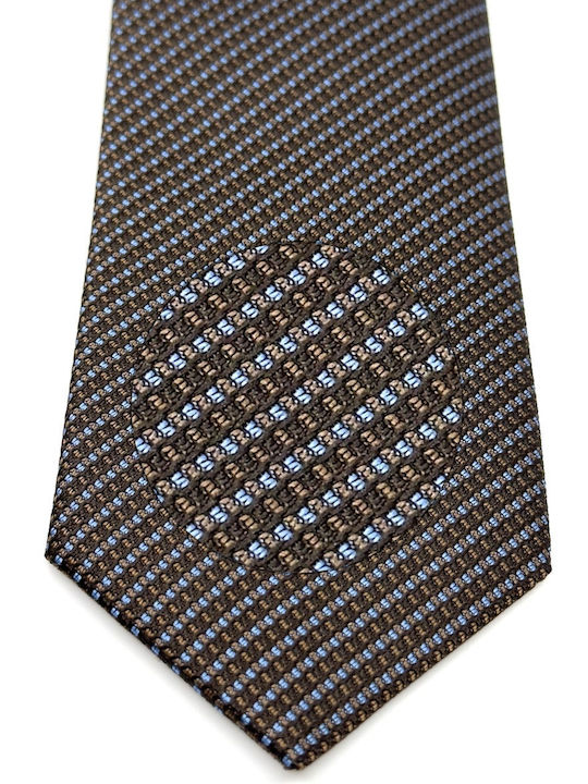 Life Style Butiken Set of Men's Printed Ties in Brown Colour