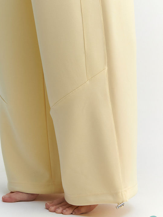 Flared Sweatpants Yellow