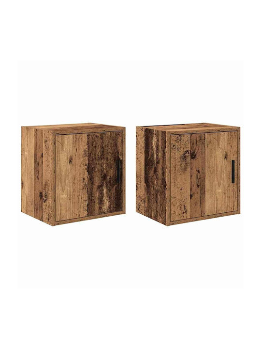 Wall Living Room Cabinet made of Particle Board Brown 40x30x41cm