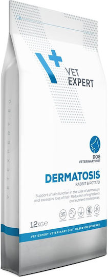 VetExpert Dermatosis 12kg Ξηρά Τροφή Σκύλων Διαίτης, χωρίς Γλουτένη με Κουνέλι