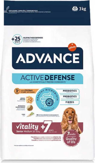 Affinity Advance Senior Medium 3kg Dry Food for Senior Medium Breed Dogs with Chicken and Rice