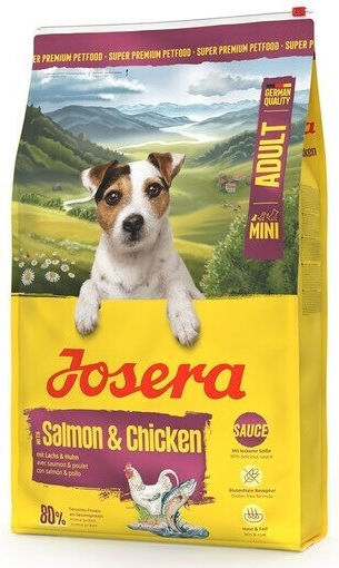 Josera 10kg Dry Food Gluten-Free for Adult Small Breed Dogs with Salmon and Chicken